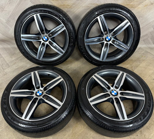 17'' GENUINE BMW 1 SERIES 2 F20 379 ALLOY WHEELS TYRES ALLOYS 5X120 6850151