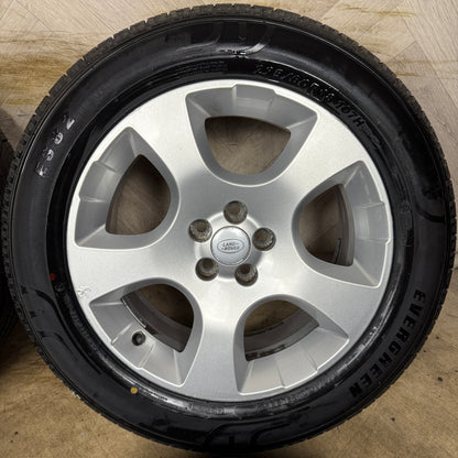 18'' GENUINE RANGE ROVER EVOQUE DISCOVERY SPORT LAND 5 SPOKE ALLOY WHEELS TYRES FK721007HB