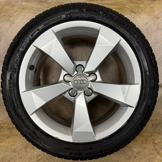 1X 16'' GENUINE A1 5 SPOKE  ALLOY WHEEL SINGLE SPARE  5X100 FITMENT 7J ET34 PART: 8XA601025A