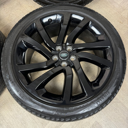 22'' GENUINE LAND ROVER DISCOVERY 5 BLACK RANGE ROVER SPORT ALLOY WHEELS TYRES ALLOYS