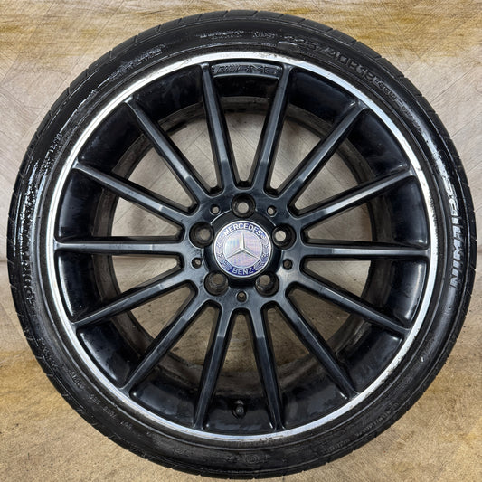 1X 18'' GENUINE MERCEDES A B CLASS CLA SPORT SINGLE ALLOY WHEELS TYRE ALLOY  5X112 FITMENT  7.5J ET52 PART: A1764010200