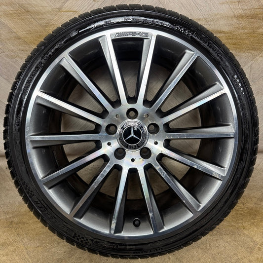 1X 19" GENUINE AMG MERCEDES C CLASS SPORT ALLOY WHEEL TYRE W205 REAR  5X112 FITMENT  8.5J ET52 PART: A2054011400