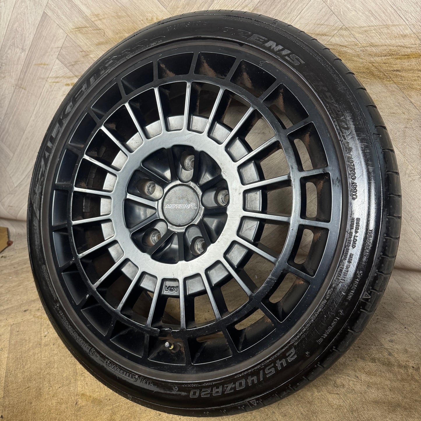 1X 20'' FORD TRANSIT CUSTOM MOTION R VS1 MATT BLACK ALLOY WHEEL TYRE SINGLE SPARE  5X160 FITMENT  8J ET50 CENTRE BORE: 65.1