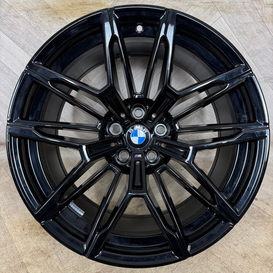 1X 19'' GENUINE BMW M2 COMPETITION 930M G87 ALLOY WHEEL BLACK FRONT  9.5J ET20 PART: 7882869