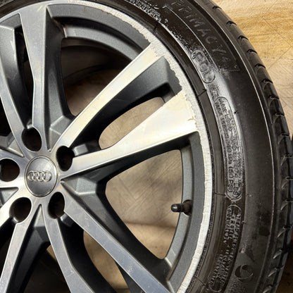 19'' GENUINE AUDI A6 C8 S LINE 5 DOUBLE SPOKE ALLOY WHEELS TYRES ALLOYS 4K0601025H