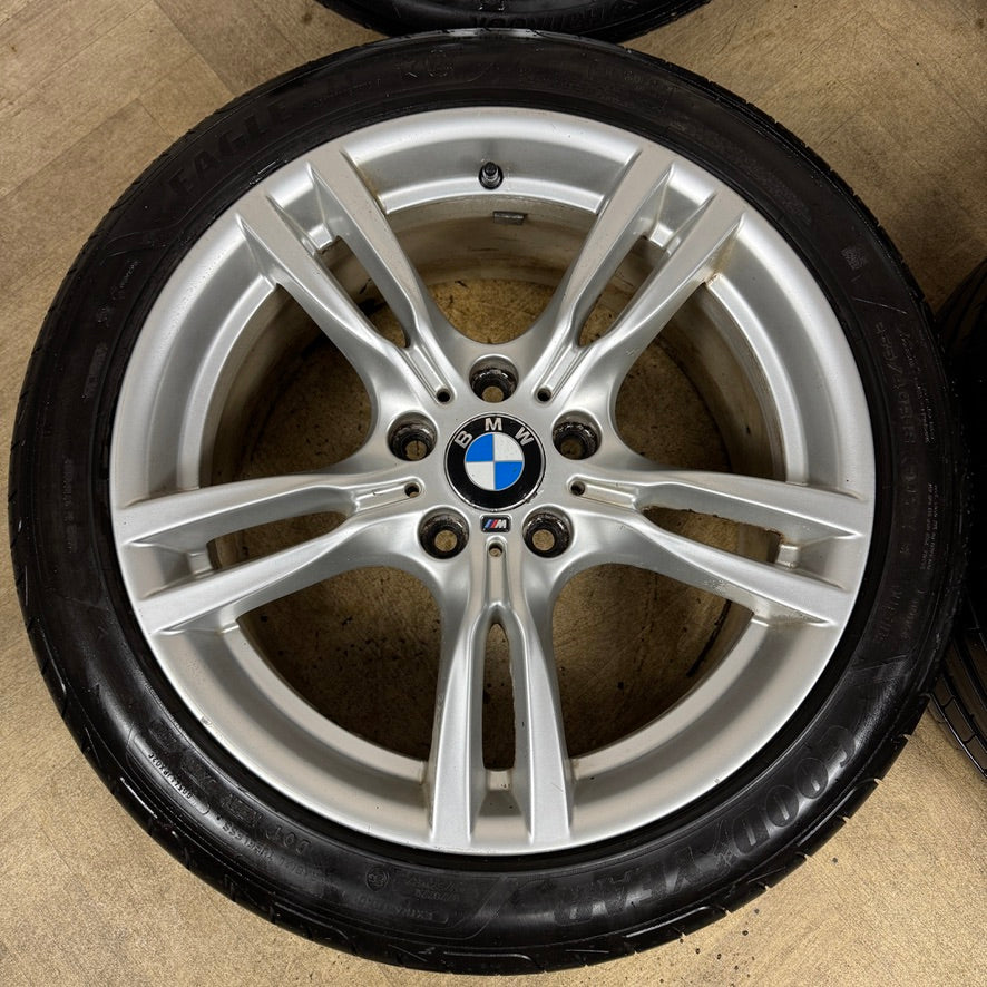 18'' GENUINE BMW 3 SERIES 400 M SPORT F30 F31 F32 E90 E92 ALLOY WHEELS TYRES ALLOYS 5X120