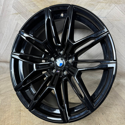 1X 19'' GENUINE BMW M2 COMPETITION 930M G87 ALLOY WHEEL BLACK FRONT  9.5J ET20 PART: 7882869
