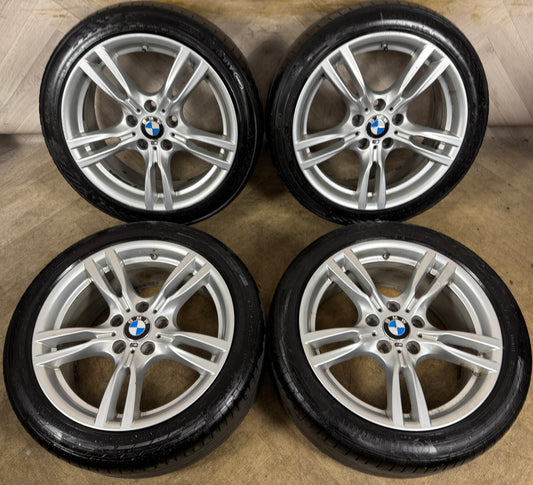 18'' GENUINE BMW 3 SERIES 400 M SPORT F30 F31 F32 E90 E92 ALLOY WHEELS TYRES ALLOYS