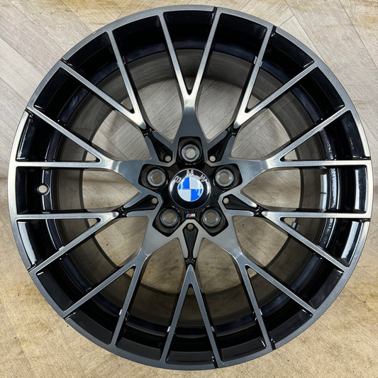 1X 19'' GENUINE BMW M2 COMPETITION 788M F87 ALLOY WHEEL BLACK REAR  10J ET40 PART: 8093988