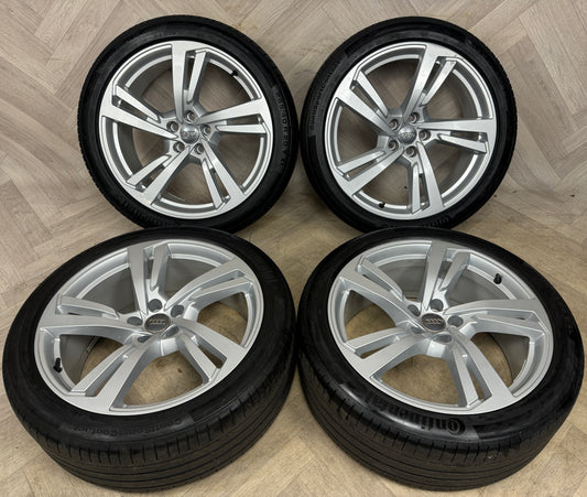 20'' GENUINE AUDI A7 S LINE 5 DOUBLE SPOKE A8 ALLOY WHEELS ALLOYS TYRES