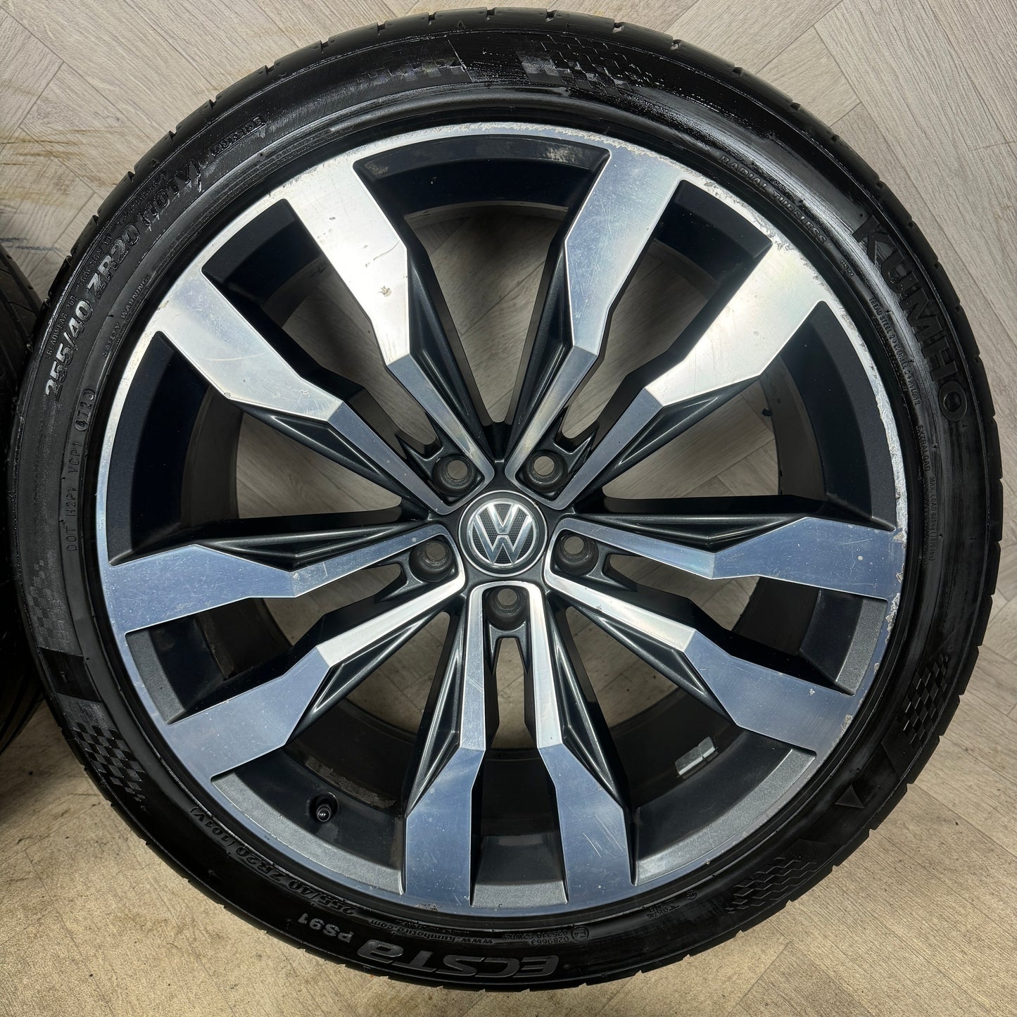 20'' GENUINE VW TIGUAN R LINE SUZUKA ALLOY WHEELS TYRES ALLOYS 5X112