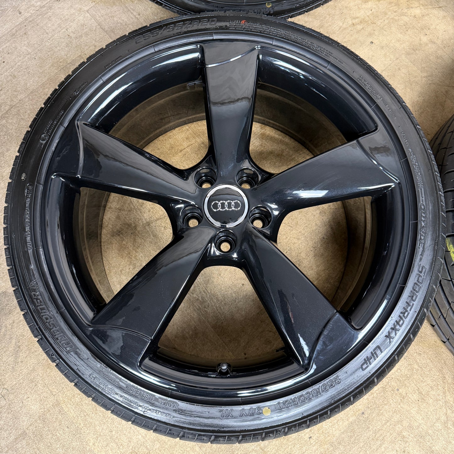 20'' GENUINE AUDI A6 S LINE GLOSS BLACK EDITION S6 C7 ALLOYS WHEELS TYRES 4G9601025BP