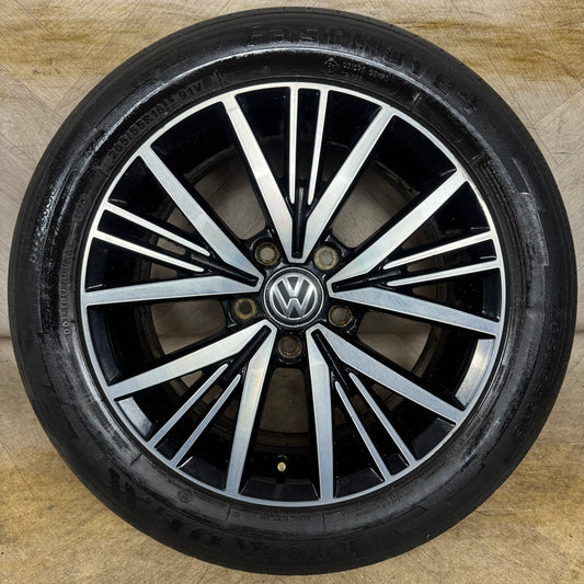 1X 16'' GENUINE VW GOLF MK7.5 MK7 LINAS ALLOY WHEEL TYRE GT SINGLE  5X112 FITMENT  6.5J ET46 CENTRE BORE: 57.1 PART: 5G0601025CD