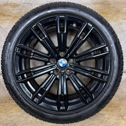 1X 18'' GENUINE BMW 3 SERIES 790 M SPORT BLACK 4 G20 8089890 ALLOY WHEEL FRONT