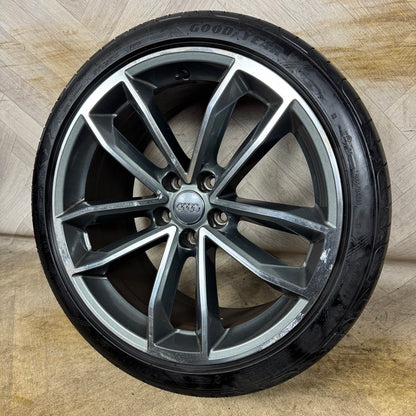 1X 19'' GENUINE AUDI A5 S5 S LINE WHEEL ALLOY TYRE SPARE 5X112 FITMENT 8.5J ET32 PART: 8W0601025DF
