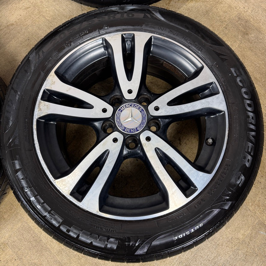 16'' GENUINE MERCEDES A CLASS CLA B W176 W246 ALLOY WHEELS TYRES ALLOYS A246401000