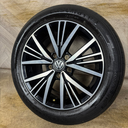1X 16'' GENUINE VW GOLF MK7.5 MK7 LINAS ALLOY WHEEL TYRE GT SINGLE  5X112 FITMENT  6.5J ET46 CENTRE BORE: 57.1 PART: 5G0601025CD