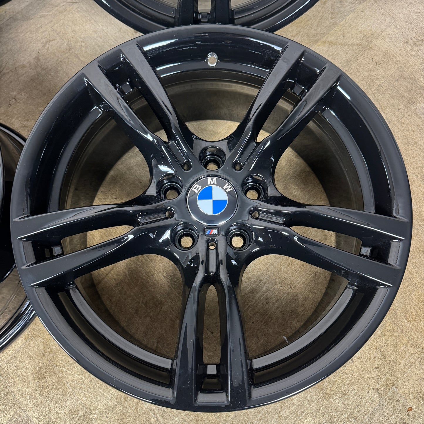 18" GENUINE BMW 3 SERIES 400 M SPORT BLACK F30 F31 F32 E90 E92 ALLOY WHEELS ALLOYS