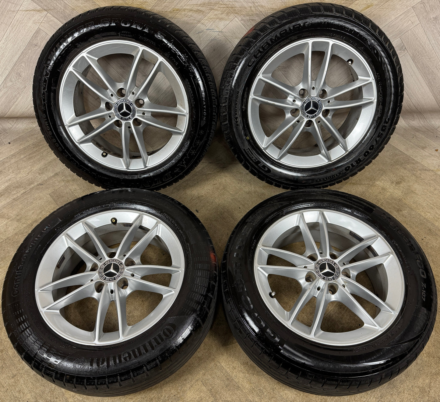 16'' GENUINE MERCEDES A CLASS CLA B W177 ALLOY WHEELS TYRES ALLOYS