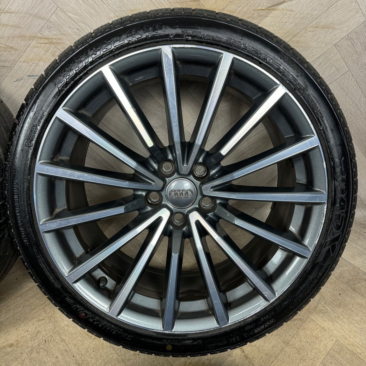 19'' GENUINE AUDI A5 S LINE S5 MULTISPOKE DC B8 B9 A4 ALLOY WHEELS ALLOYS TYRES