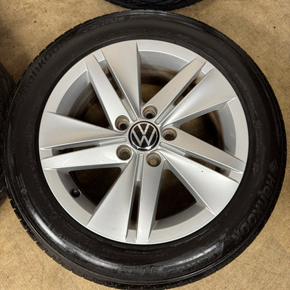 16'' GENUINE VW GOLF MK8 NORFOLK MK7 MK6 ALLOY WHEELS TYRES ALLOYS CADDY 5X112