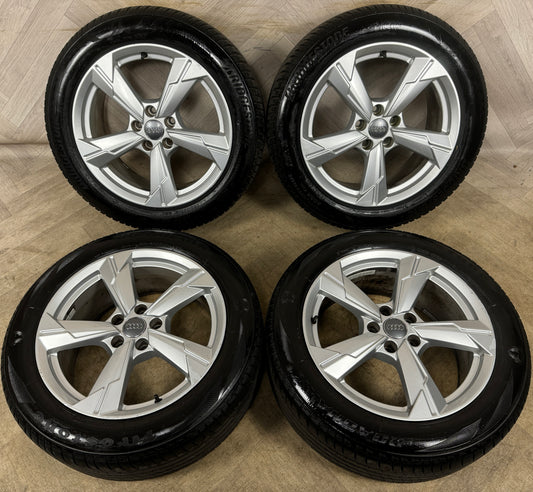 18'' GENUINE AUDI A6 C8 5 SPOKE ALLOY WHEELS TYRES ALLOYS