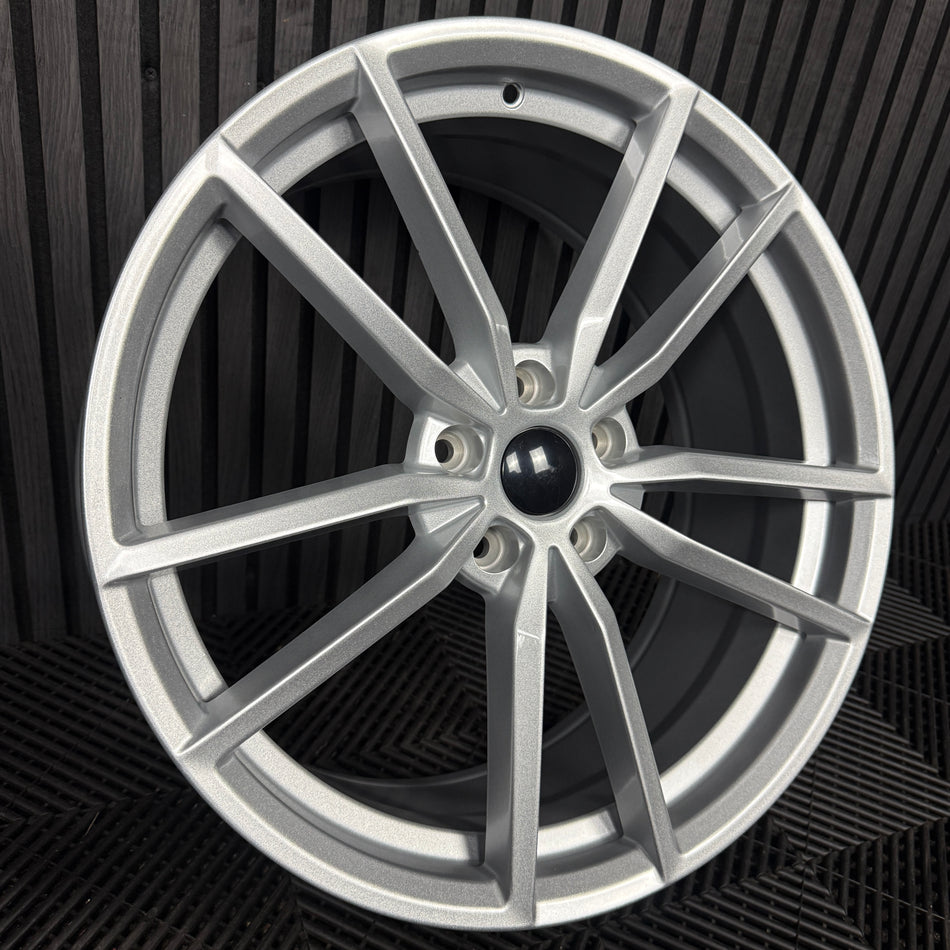 1X 19'' NEW VW STYLE GOLF PRETORIA SILVER GTI GTD R ALLOY WHEEL 5X112 REPLACEMENT SPARE SINGLE