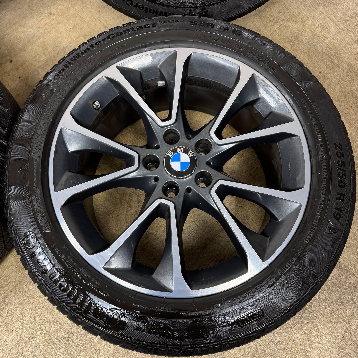 19'' GENUINE BMW X5 F15 449 F16 X6 WINTER ALLOY WHEELS TYRES ALLOYS 5X120 6853955