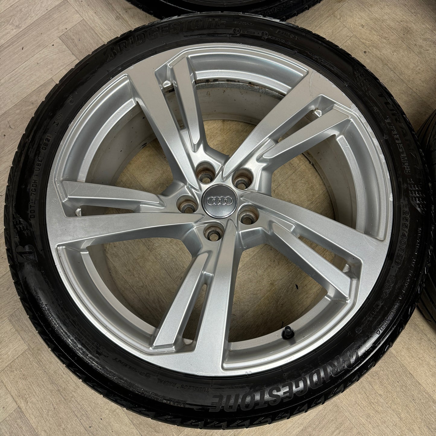 20'' GENUINE AUDI A7 S LINE 5 DOUBLE SPOKE A8 ALLOY WHEELS ALLOYS TYRES