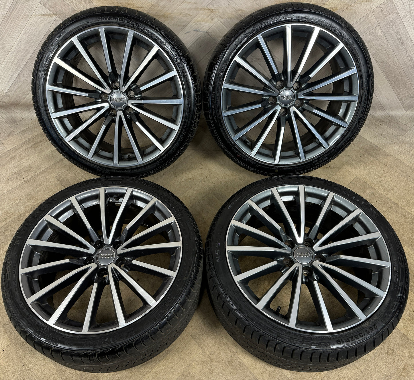 19'' GENUINE AUDI A5 S LINE S5 MULTISPOKE DC B8 B9 A4 ALLOY WHEELS ALLOYS TYRES