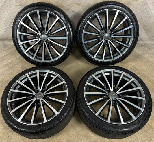 19'' GENUINE AUDI A5 S LINE S5 MULTISPOKE DC B8 B9 A4 ALLOY WHEELS ALLOYS TYRES