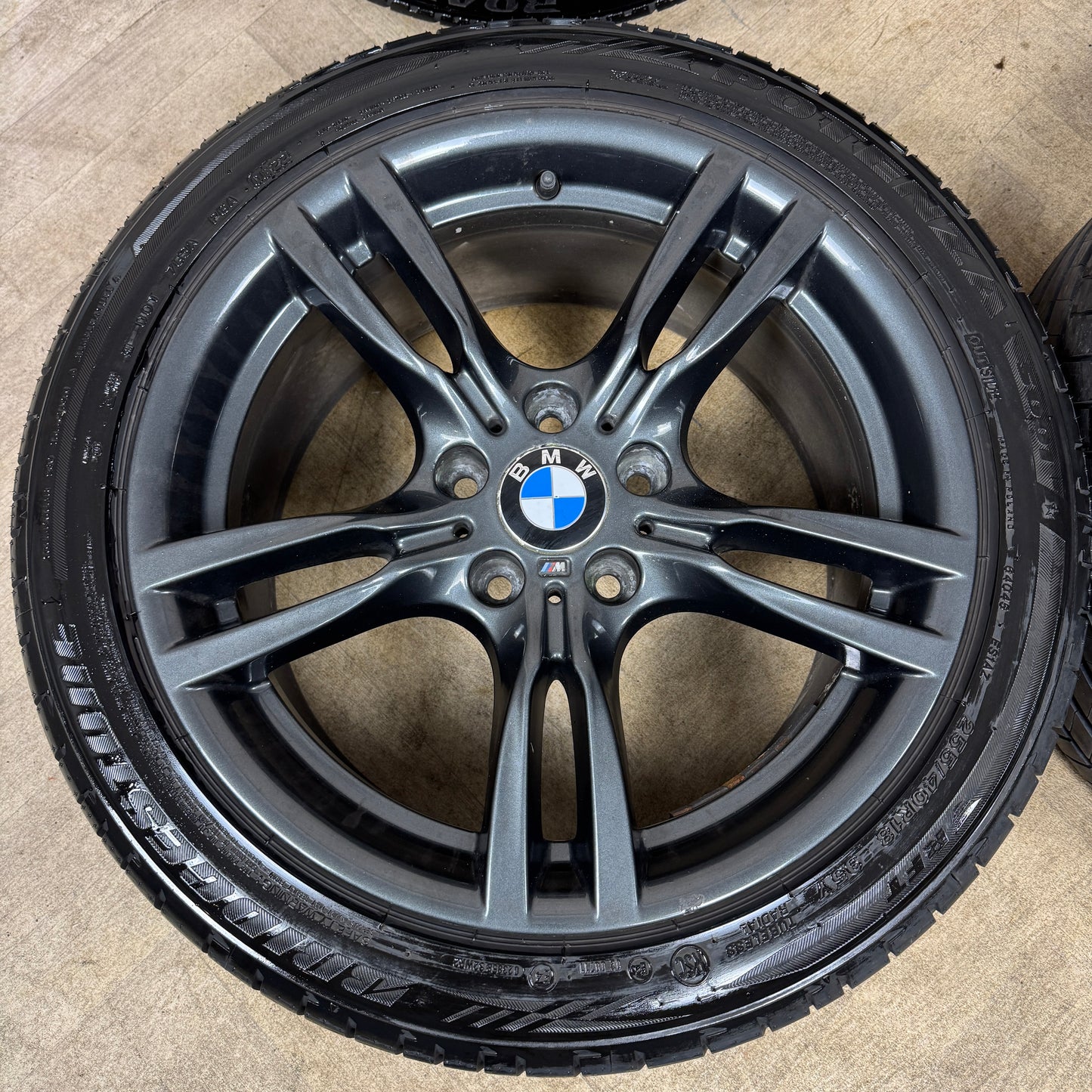 18" GENUINE BMW 3 SERIES 400 M SPORT GREY F30 F31 F32 E90 E92 ALLOY WHEELS TYRES ALLOYS 5X120