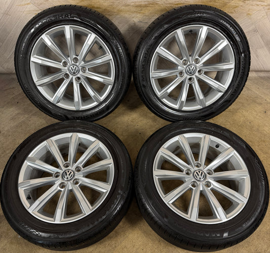 17'' GENUINE VW PASSAT LONDON B8 ALLOY WHEELS TYRES ALLOYS 3G0601025D