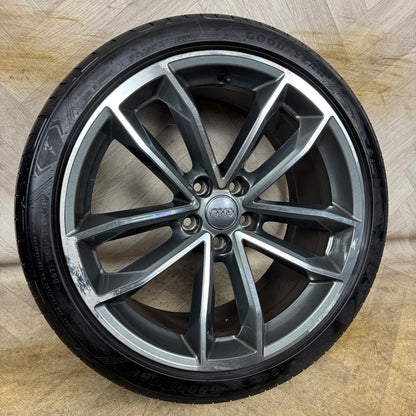 1X 19'' GENUINE AUDI A5 S5 S LINE WHEEL ALLOY TYRE SPARE 5X112 FITMENT 8.5J ET32 PART: 8W0601025DF
