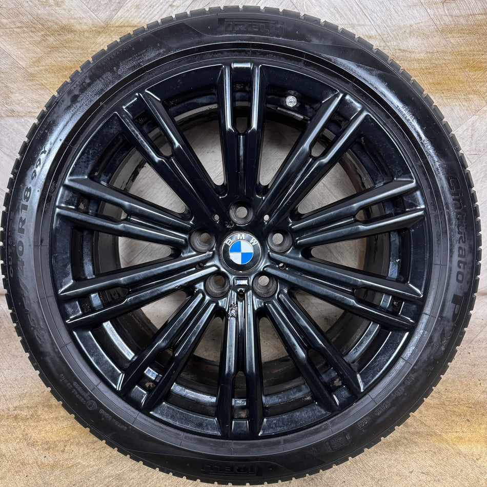 1X 18'' Genuine BMW 3 Series 790 M Sport Black 4 G20 8089891 Alloy Wheel Rear