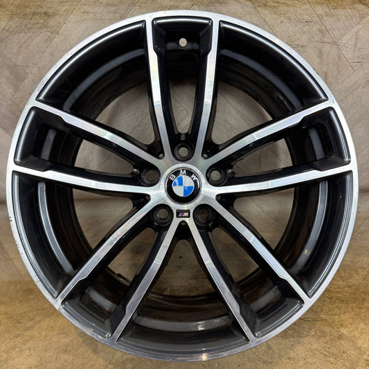 1X 18'' GENUINE BMW 5 SERIES 662 M G30 G31 SPORT ALLOY WHEEL FRONT  5X112 FITMENT  8J ET30 PART: 7855081