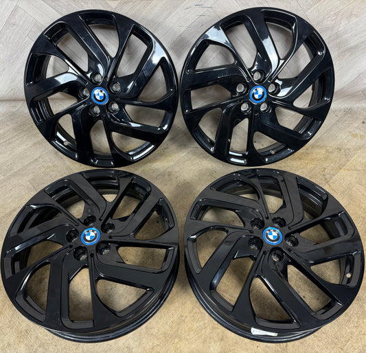 19'' GENUINE BMW I3 428 BLACK ALLOY WHEELS ALLOYS 6887937