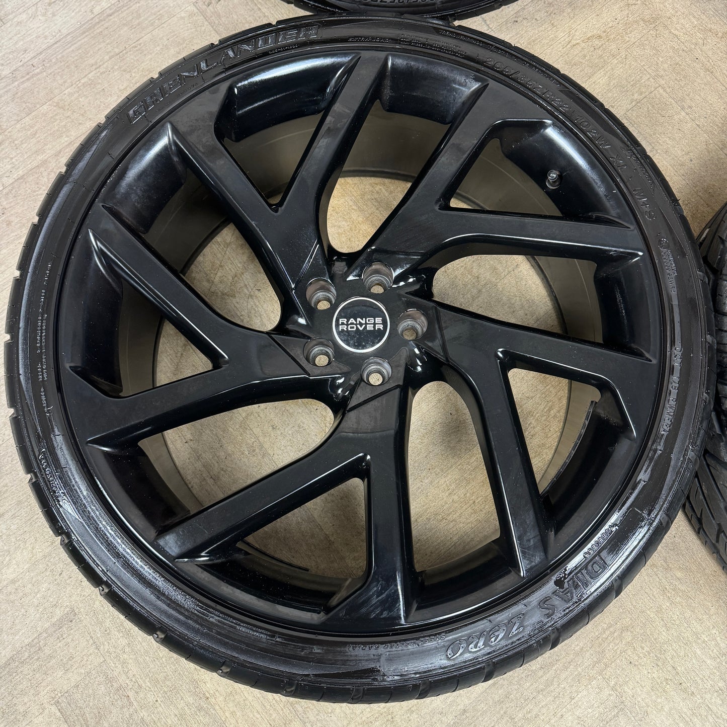 22'' LAND ROVER DISCOVERY SPORT BLACK TURBINE HSE RANGE EVOQUE VELAR ALLOY WHEELS TYRES ALLOYS