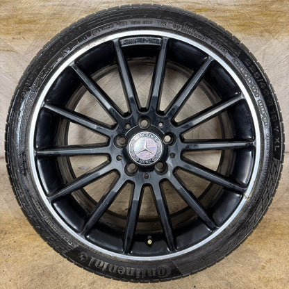 1X 18'' GENUINE MERCEDES A B CLASS CLA SPORT SINGLE ALLOY WHEELS TYRE ALLOY  5X112 FITMENT  7.5J ET52 PART: A1764010200