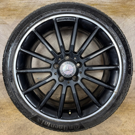 1X 18'' GENUINE MERCEDES A B CLASS CLA SPORT SINGLE ALLOY WHEELS TYRE ALLOY  5X112 FITMENT  7.5J ET52 PART: A1764010200
