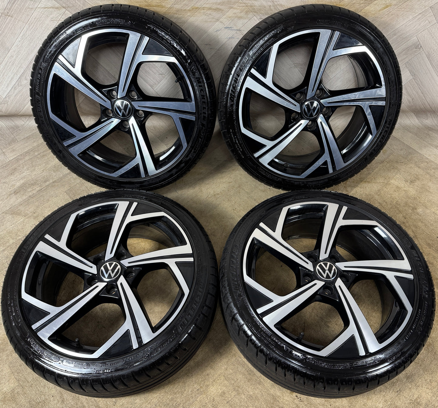 18" GENUINE VW GOLF GTI MK8 R LINE GT GTD JEREZ 5H0601025Q MK6 MK7 ALLOY WHEELS TYRES ALLOYS 5X112