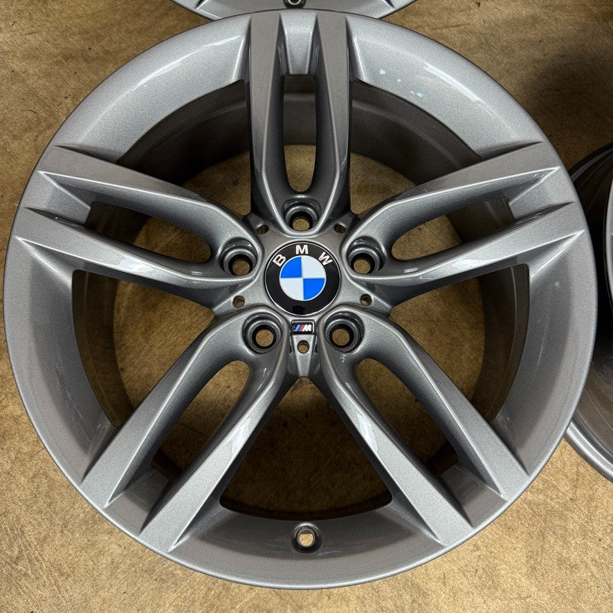 18'' GENUINE BMW 1 SERIES 2 F20 F21 F22 461 M SPORT FERRIC GREY ALLOY WHEELS