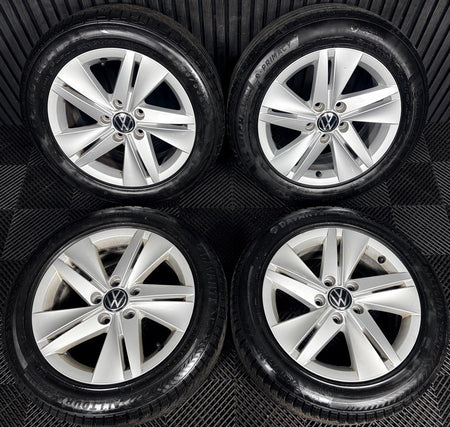 16’’ VW Golf Mk8 Norfolk Mk7 Mk6 Alloy Wheels Tyres 5H0601025 Genuine