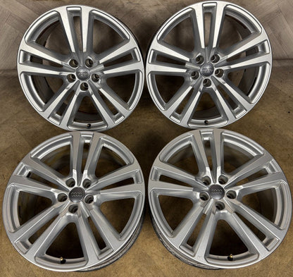 20'' GENUINE AUDI Q7 S LINE 5 DOUBLE SPOKE ALLOY WHEELS ALLOYS 4M0601025H