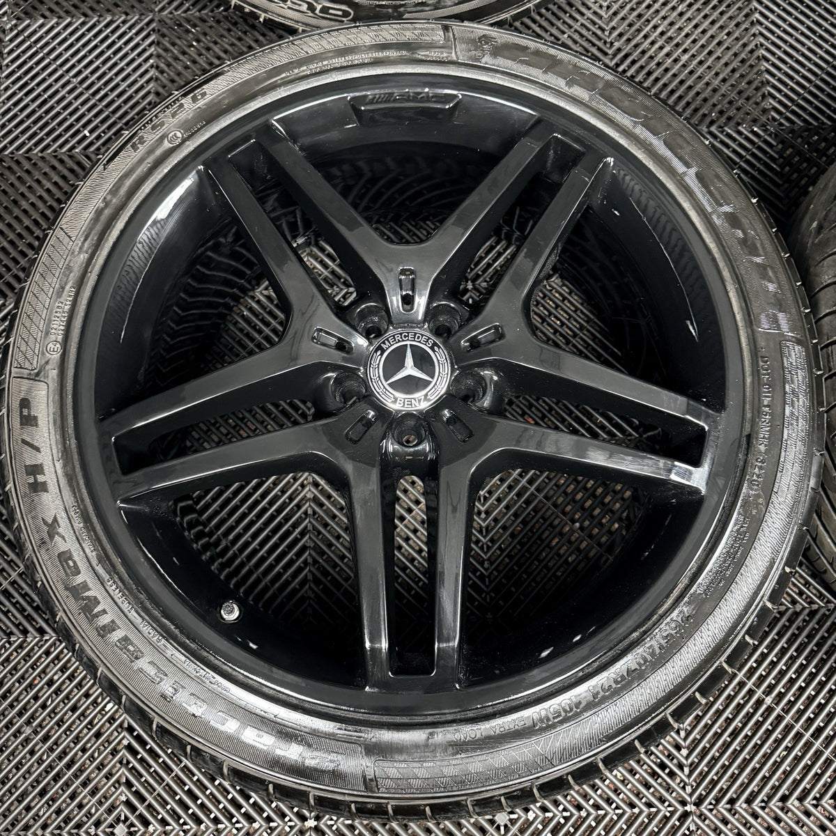 21” Mercedes AMG ML GLE Black Alloy Wheels Tyres W166 Genuine A1664012102