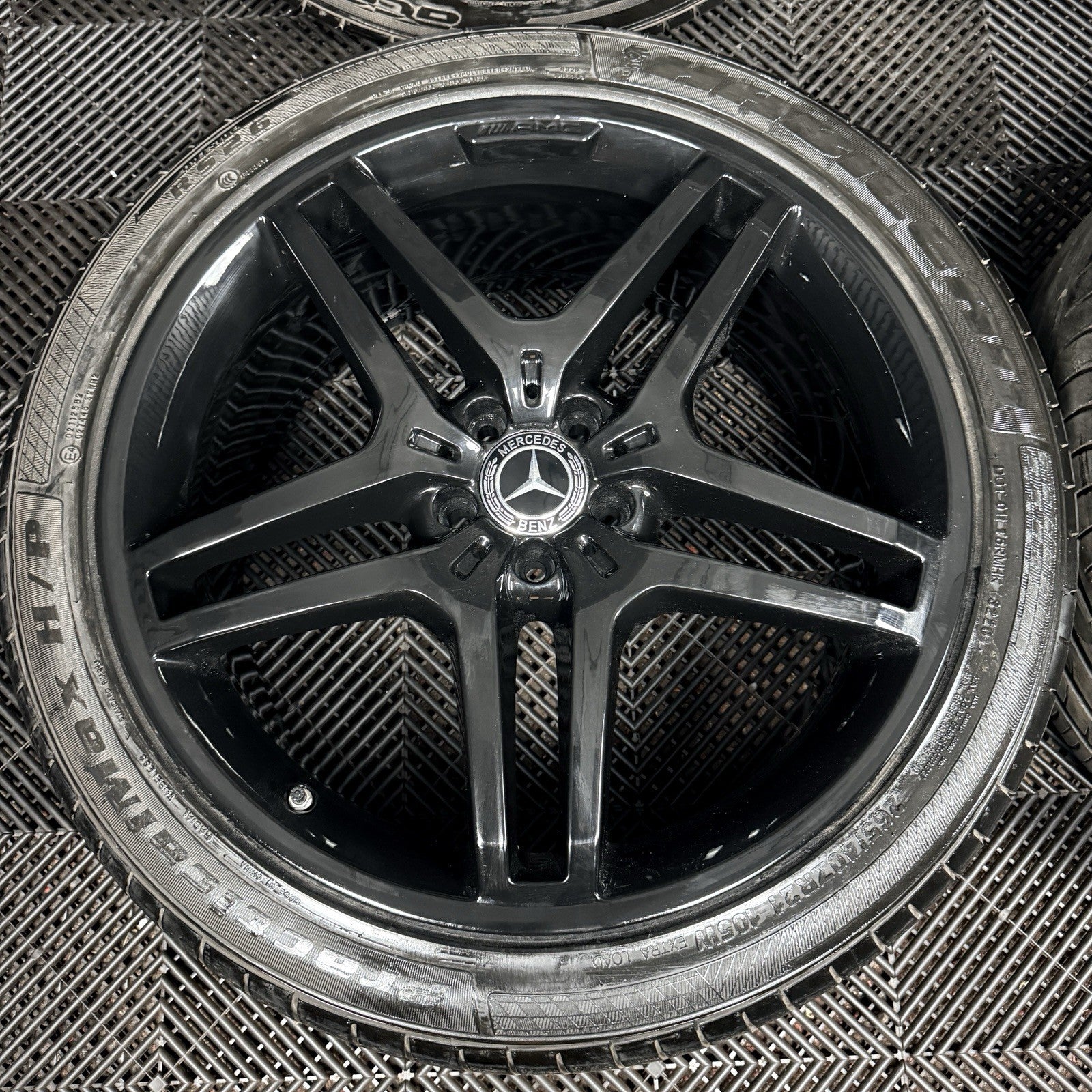 21” Mercedes AMG ML GLE Black Alloy Wheels Tyres W166 Genuine A1664012102