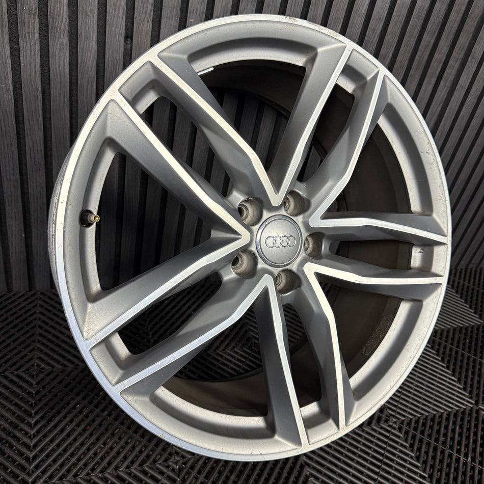 1X 20'' GENUINE AUDI A6 S LINE C7 8.5J ET43 BLACK EDITION WHEEL ALLOY 4G9601025N