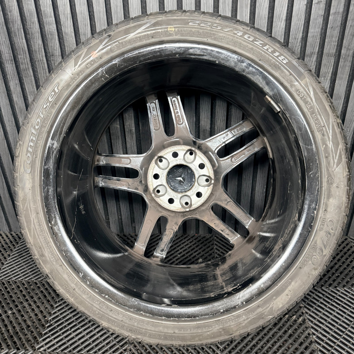 1X 18'' Mercedes AMG A Class CLA Black W176 Alloy Wheel Tyre A1764010700 Genuine