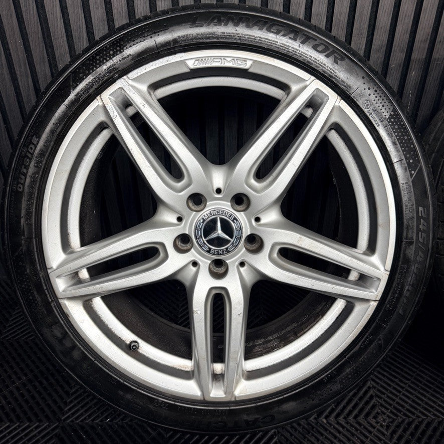 19'' Mercedes AMG E Class W213 Silver Sport Alloy Wheels Tyres Alloys Genuine