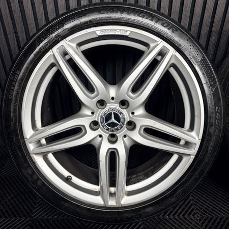 19'' Mercedes AMG E Class W213 Silver Sport Alloy Wheels Tyres Alloys Genuine